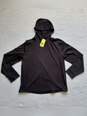 NWT All In Motion Soft Stretch Long Sleeve Gray UPF50 Sun Protection Hoodie L